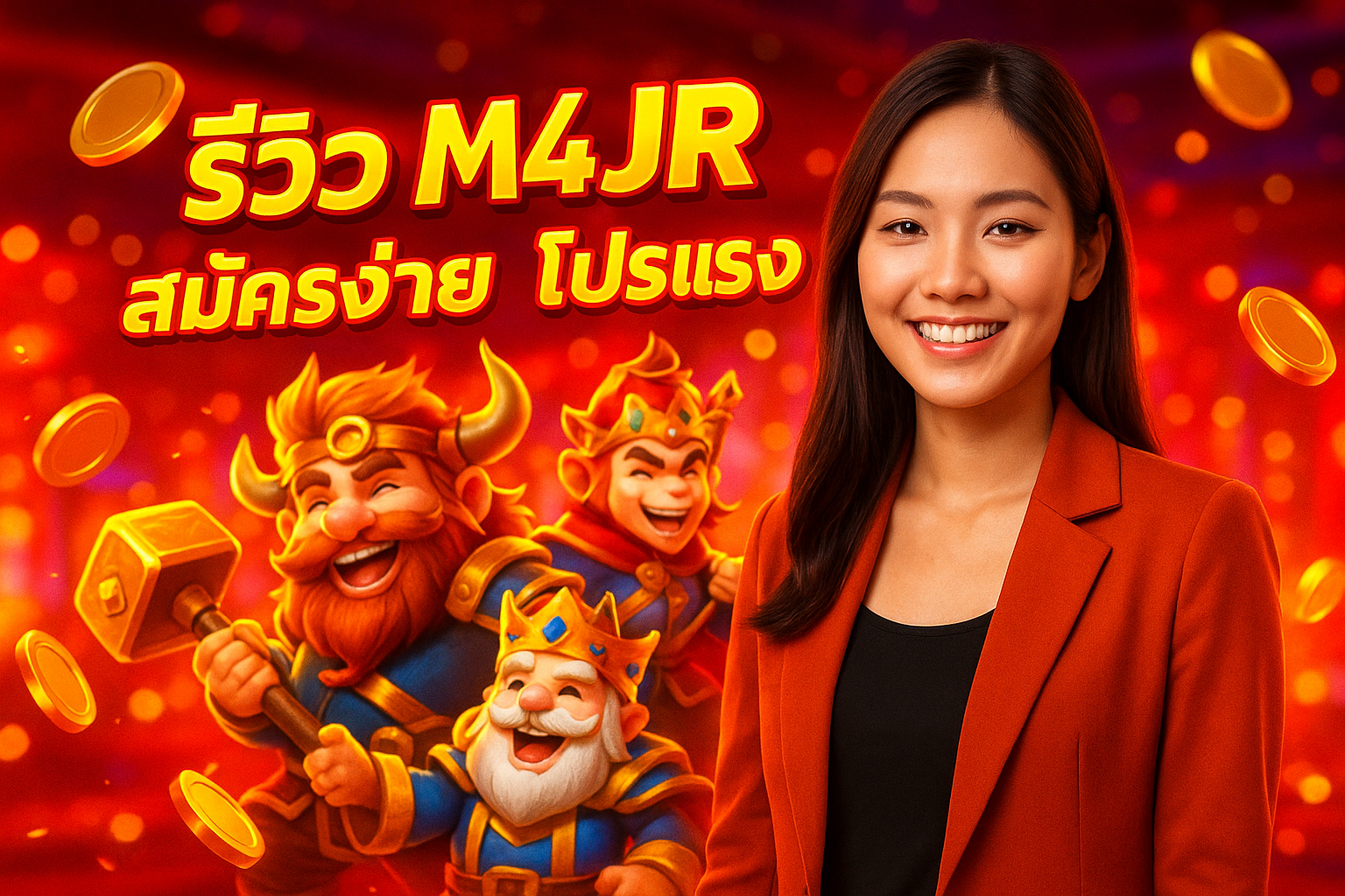 รีวิว M4JR สมัครง่าย โปรแรง