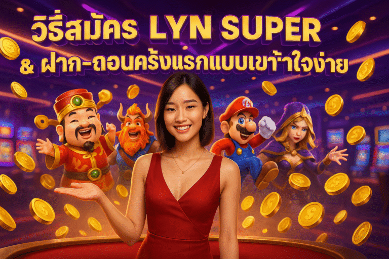 วิธีสมัคร LYNSUPER & ฝาก-ถอนครั้งแรกแบบเข้าใจง่าย